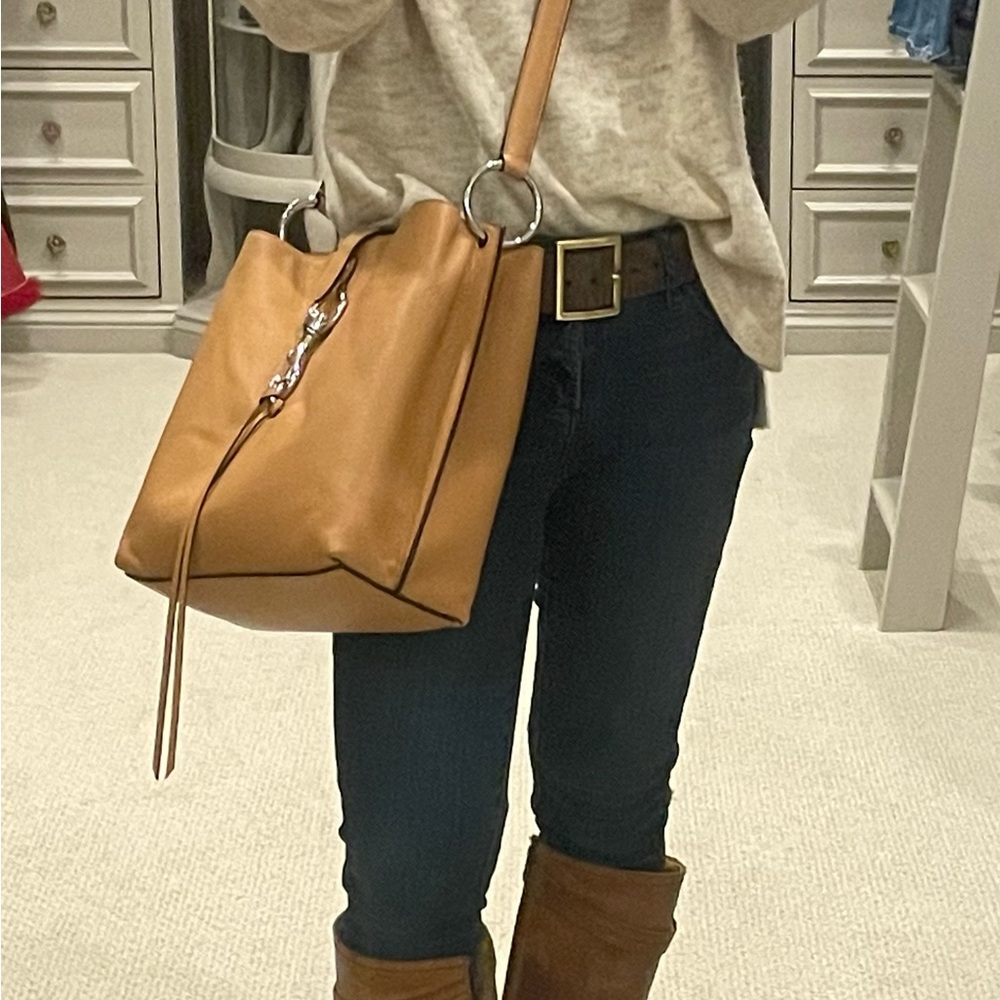 New never carried. Rebecca Minkoff  Pebbled Leather Bucket-style Bag